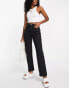 Фото #1 товара Weekday Rowe Extra high waist straight leg jeans in echo black - BLACK