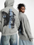 Фото #7 товара Reclaimed Vintage unisex out of focus graphic hoodie in washed grey