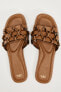 Фото #6 товара Flat slider sandals with knots ZARA