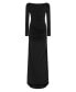 Women's Open Back Long Sleeve Maxi Dress