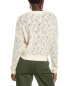 Фото #2 товара 27 Miles Malibu Pointelle V-Neck Cashmere & Silk-Blend Sweater Women's White S