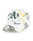 ფოტო #1 პროდუქტის Big Girls White Oakland Athletics Adore Clean Up Adjustable Hat
