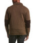 Billy Reid Diamond Quilted Shawl Collar Pullover Men's Brown S