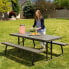 LIFETIME Ultra-Resistant Folding Table With Benches 183x76x74 cm UV100