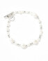 Фото #3 товара Faded Future pearl and chain t-bar bracelet in silver