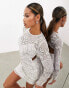 Фото #2 товара ASOS EDITION scallop embellished jewel and sequin mini dress in ivory