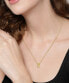 Fashion gold-plated necklace with crystals Lyssa 1580347