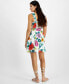 ფოტო #2 პროდუქტის Juniors' Floral Belted Fit & Flare Dress