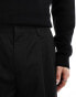 COLLUSION wide leg tailored trouser in black