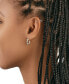 Women's Square Carabiner Clip Huggie Hoop Earrings