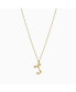 Фото #1 товара Textured Initial Letter Necklace