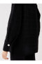 Фото #4 товара Kendinden Desenli Uzun Kollu Oversize Kadın Gömlek Ceket