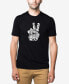 ფოტო #1 პროდუქტის Men's Premium Blend Word Art Peace Out T-shirt