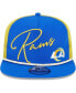 Men's Royal Los Angeles Rams Script Logo Golfer 9FIFTY Snapback Hat