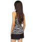 ფოტო #8 პროდუქტის Women's Zebra-Print Button-Front Sleeveless Top