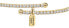 Фото #3 товара Сверкающий позолоченный браслет Три трилистника LPS05AQC11