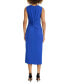 ფოტო #2 პროდუქტის Women's Round-Neck Draped Sleeveless Dress