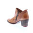 Фото #11 товара Bed Stu Carla F393009 Womens Brown Leather Zipper Ankle & Booties Boots