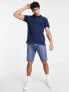 Фото #1 товара Levi's polo shirt in navy with small logo