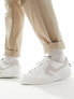 Levi's Swift leather trainer in white with cream backtab