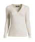 ფოტო #3 პროდუქტის Women's Drapey Rib Skimming Long Sleeve Henley T-Shirt