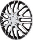 Фото #8 товара Cartrend 4 x wheel caps Daytona black / silver 15 inches