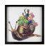 3D-Collage-Bild Schnecke mit Blumen 2