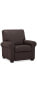 Фото #16 товара Orid 36" Leather Roll Arm Pushback Recliner, Created for Macy's