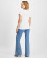 Фото #7 товара Petite Flare-Leg Front-Seam Jeans, Created for Macy's