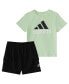 Baby Boys Short Sleeve T Shirt and French Terry Cargo Shorts, 2 Piece Set