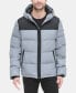 Фото #1 товара Men's Mixed-Media Puffer Coat, Created for Macy's