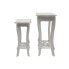 Фото #1 товара Набор из двух столиков DKD Home Decor Белый 30 x 30 x 76,5 cm