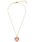 ფოტო #2 პროდუქტის Gold-Tone Hyperbola Pendant Octagon Cut Necklace, 15" + 2-3/4" extender