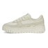 Фото #3 товара Puma Cali Dream Blank Canvas Lace Up Womens Off White Sneakers Casual Shoes 389