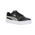 Фото #2 товара Puma Carina 2.0 Glitzy Lace Up Toddler Girls Black Sneakers Casual Shoes 386184
