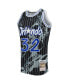 Фото #1 товара Men's Shaquille O'Neal Black Orlando Magic 1994-95 Hardwood Classics Marble Swingman Jersey