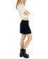 Juniors' Enza Corduroy Mini Skirt