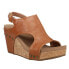 Фото #2 товара Corkys Tiffanee Studded Wedge Womens Brown Casual Sandals 41-0266-COGN