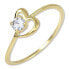 Фото #1 товара Engagement Ring with Hearts Crystal 226 001 01033