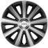 Goodyear 10623 “Memphis Carbon” Car Wheel Trims 38.10 cm (15 Inches) Set of 4 Black/Silver