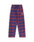 ფოტო #4 პროდუქტის Men's Royal, Red Distressed New York Giants Big and Tall Flannel Sleep Set