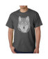 Фото #1 товара Men's Word Art - Wolf T-Shirt