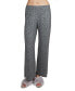 ფოტო #3 პროდუქტის Petite French Terry Cloth Leopard Print Lounge Pants