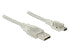 Delock 0.5m - USB2.0-A/USB2.0 Mini-B - 0.5 m - USB A - Mini-USB B - USB 2.0 - Male/Male - Transparent