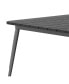Фото #16 товара Dryden Indoor/Outdoor Dining Table With Umbrella Hole, 36" Square All Weather Poly Resin Top And Steel Base