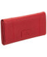 ფოტო #10 პროდუქტის Women's Pebbled Collection RFID Secure Trifold Wing Wallet