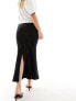 & Other Stories fluted maxi skirt in black