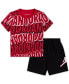 Фото #1 товара Toddler Boys Printed T-Shirt & French Terry Shorts, 2 Piece Set