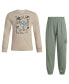 Фото #1 товара Little Boys Long Sleeve Cotton T-shirt and Cargo Joggers, 2 Piece Set