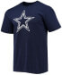 Фото #2 товара Men's CeeDee Lamb Navy Dallas Cowboys Player Icon Name and Number T-shirt